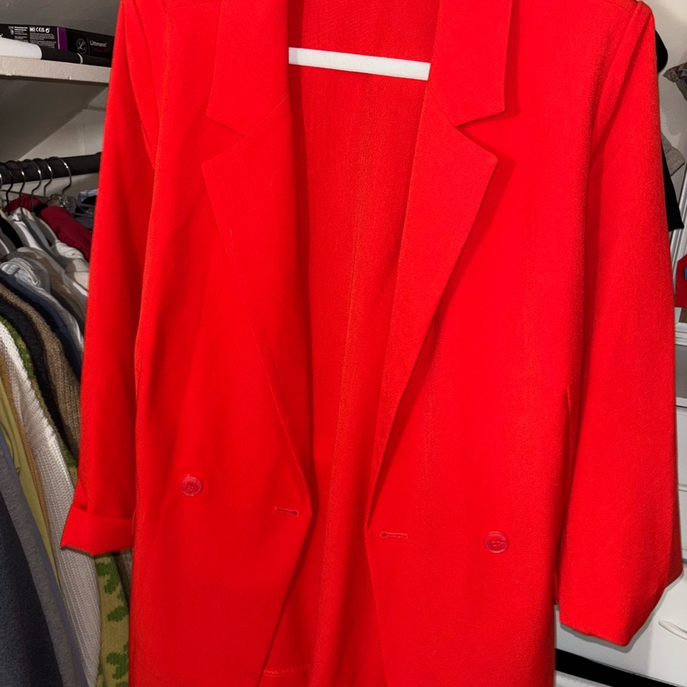 Vibrant Red Blazer